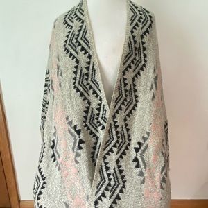 Poncho open sweater